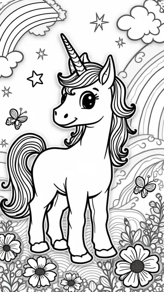 thelma the unicorn coloring page